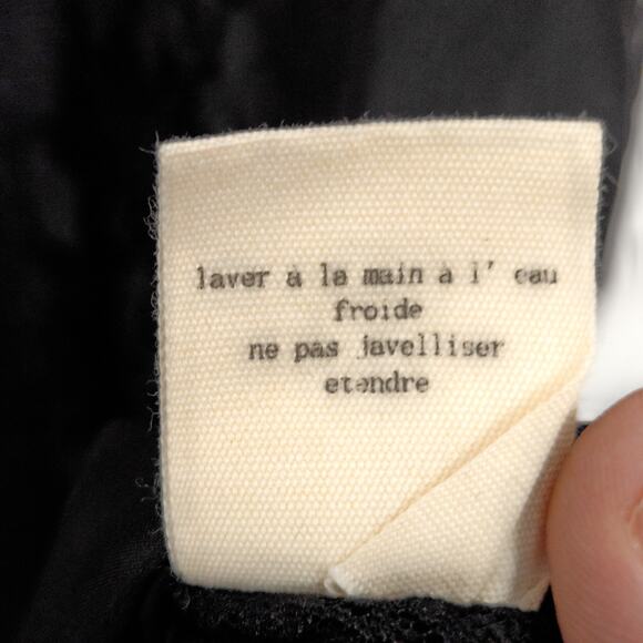 Silence + Noise Women’s Blouse Black Lace Dark Romantic Contrast Sleeves Size L - Picture 10 of 11